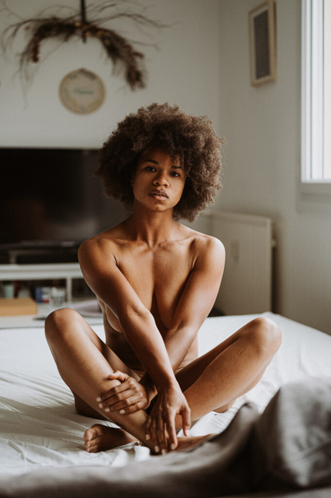 photographe boudoir intimiste femme nue à Rennes